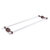 Allied Brass Pacific Beach Collection 30'' Back to Back Shower Door Towel Bar with Grooved Accents in Antique Copper