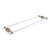 Allied Brass Pacific Beach Collection 30'' Back to Back Shower Door Towel Bar with Grooved Accents in Antique Pewter