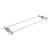 Allied Brass Pacific Beach Collection 30'' Back to Back Shower Door Towel Bar with Grooved Accents in Satin Nickel