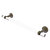 Allied Brass Pacific Beach Collection 18'' Towel Bar with Twisted Accents in Antique Brass