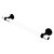 Allied Brass Pacific Beach Collection 18'' Towel Bar with Twisted Accents in Matte Black