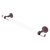 Allied Brass Pacific Beach Collection 18'' Towel Bar with Twisted Accents in Antique Copper