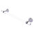 Allied Brass Pacific Beach Collection 18'' Towel Bar with Twisted Accents in Polished Chrome