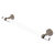 Allied Brass Pacific Beach Collection 18'' Towel Bar with Twisted Accents in Antique Pewter