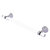 Allied Brass Pacific Beach Collection 18'' Towel Bar with Twisted Accents in Satin Chrome