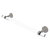 Allied Brass Pacific Beach Collection 18'' Towel Bar with Twisted Accents in Satin Nickel
