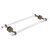Allied Brass Pacific Beach Collection 18'' Back to Back Shower Door Towel Bar with Twisted Accents in Antique Brass