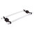 Allied Brass Pacific Beach Collection 18'' Back to Back Shower Door Towel Bar with Twisted Accents in Antique Bronze