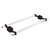 Allied Brass Pacific Beach Collection 18'' Back to Back Shower Door Towel Bar with Twisted Accents in Oil Rubbed Bronze