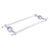 Allied Brass Pacific Beach Collection 18'' Back to Back Shower Door Towel Bar with Twisted Accents in Satin Chrome