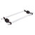 Allied Brass Pacific Beach Collection 18'' Back to Back Shower Door Towel Bar with Twisted Accents in Venetian Bronze