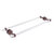 Allied Brass Pacific Beach Collection 24'' Back to Back Shower Door Towel Bar with Twisted Accents in Antique Copper