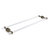 Allied Brass Pacific Beach Collection 30'' Back to Back Shower Door Towel Bar with Twisted Accents in Antique Brass