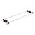 Allied Brass Pacific Beach Collection 30'' Back to Back Shower Door Towel Bar with Twisted Accents in Antique Bronze
