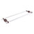 Allied Brass Pacific Beach Collection 30'' Back to Back Shower Door Towel Bar with Twisted Accents in Antique Copper
