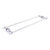 Allied Brass Pacific Beach Collection 30'' Back to Back Shower Door Towel Bar with Twisted Accents in Polished Chrome