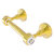 Allied Brass Pacific Grove Collection Two Post Toilet Paper Holder with Smooth Accents in Polished Brass