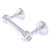 Allied Brass Pacific Grove Collection Two Post Toilet Paper Holder with Smooth Accents in Polished Chrome