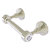 Allied Brass Pacific Grove Collection Two Post Toilet Paper Holder with Smooth Accents in Polished Nickel