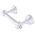 Allied Brass Pacific Grove Collection Two Post Toilet Paper Holder with Smooth Accents in Satin Chrome