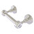 Allied Brass Pacific Grove Collection Two Post Toilet Paper Holder with Smooth Accents in Satin Nickel