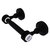 Allied Brass Pacific Grove Collection Two Post Toilet Paper Holder with Dotted Accents in Matte Black