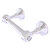 Allied Brass Pacific Grove Collection Two Post Toilet Paper Holder with Dotted Accents in Polished Chrome