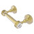 Allied Brass Pacific Grove Collection Two Post Toilet Paper Holder with Dotted Accents in Satin Brass
