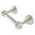 Allied Brass Pacific Grove Collection Two Post Toilet Paper Holder with Grooved Accents in Polished Nickel