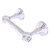 Allied Brass Pacific Grove Collection Two Post Toilet Paper Holder with Twisted Accents in Polished Chrome