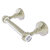 Allied Brass Pacific Grove Collection Two Post Toilet Paper Holder with Twisted Accents in Polished Nickel