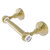 Allied Brass Pacific Grove Collection Two Post Toilet Paper Holder with Twisted Accents in Unlacquered Brass