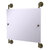 Allied Brass Prestige Regal Collection Landscape Rectangular Frameless Rail Mounted Mirror in Antique Brass