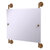 Allied Brass Prestige Regal Collection Landscape Rectangular Frameless Rail Mounted Mirror in Brushed Bronze