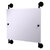 Allied Brass Prestige Regal Collection Landscape Rectangular Frameless Rail Mounted Mirror in Matte Black