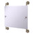 Allied Brass Prestige Regal Collection Landscape Rectangular Frameless Rail Mounted Mirror in Antique Pewter