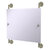 Allied Brass Prestige Regal Collection Landscape Rectangular Frameless Rail Mounted Mirror in Polished Nickel