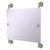 Allied Brass Prestige Regal Collection Landscape Rectangular Frameless Rail Mounted Mirror in Satin Nickel