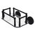 Allied Brass Prestige Regal Collection Wall Mounted Glass Guest Towel Tray in Matte Black