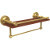16'' Shelves with Polished Brass and Towel Bar