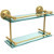 16'' Shelves with Polished Brass 