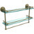 22'' Shelves with Antique Brass and Towel Bar