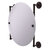 Allied Brass Que New Collection Round Frameless Rail Mounted Mirror in Antique Bronze