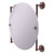 Allied Brass Que New Collection Round Frameless Rail Mounted Mirror in Antique Copper