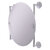 Allied Brass Que New Collection Round Frameless Rail Mounted Mirror in Polished Chrome