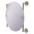 Allied Brass Que New Collection Round Frameless Rail Mounted Mirror in Polished Nickel