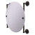 Allied Brass Que New Collection Round Frameless Rail Mounted Mirror in Venetian Bronze