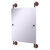 Allied Brass Que New Collection Rectangular Frameless Rail Mounted Mirror in Antique Copper