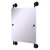 Allied Brass Que New Collection Rectangular Frameless Rail Mounted Mirror in Oil Rubbed Bronze