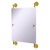 Allied Brass Que New Collection Rectangular Frameless Rail Mounted Mirror in Polished Brass